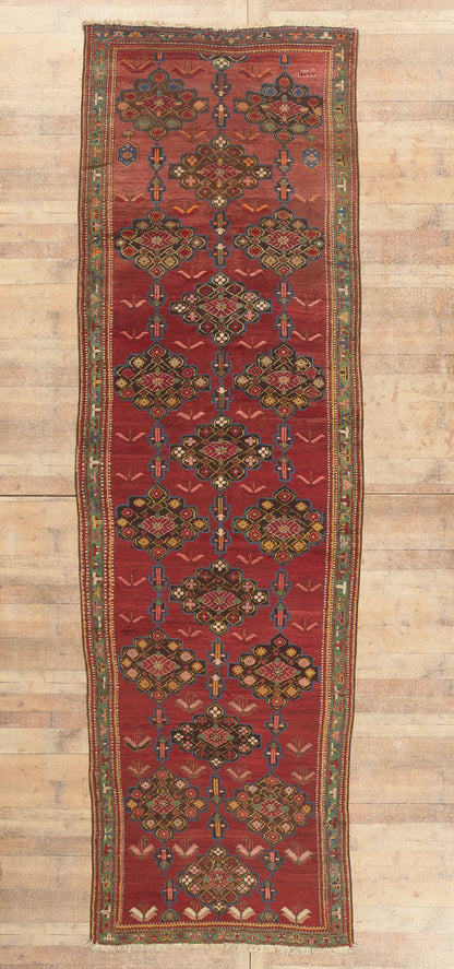 5 x 15 - Red Antique Caucasian Karabakh Rug - 76832