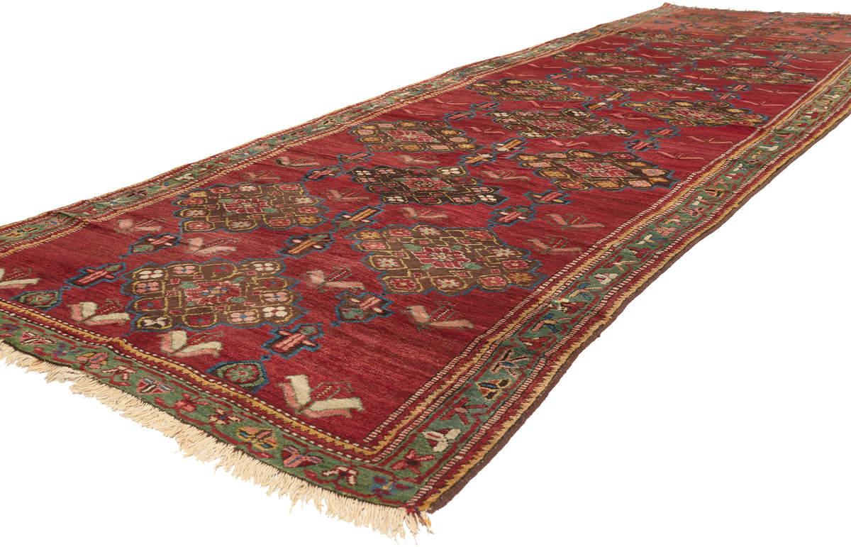 5 x 15 - Red Antique Caucasian Karabakh Rug - 76832