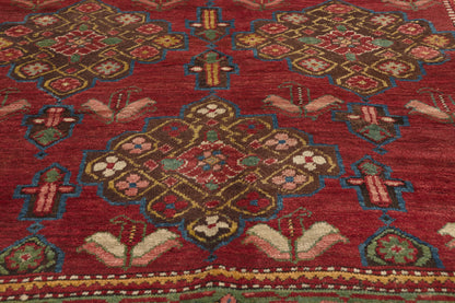 5 x 15 - Red Antique Caucasian Karabakh Rug - 76832