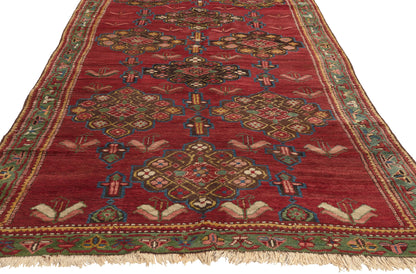 5 x 15 - Red Antique Caucasian Karabakh Rug - 76832