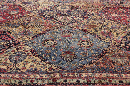 11 x 24 - Pink Antique Persian Kerman Rug - 76837