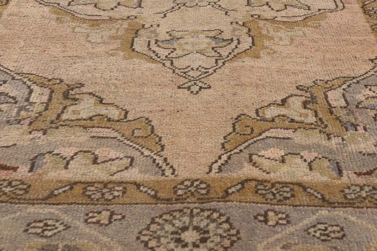 5 x 11 - Tan Vintage Turkish Oushak Rug - 76862