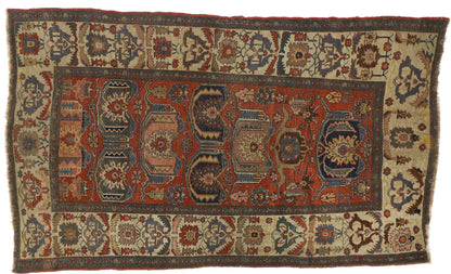 5 x 8 Antique Persian Bijar Rug 76879