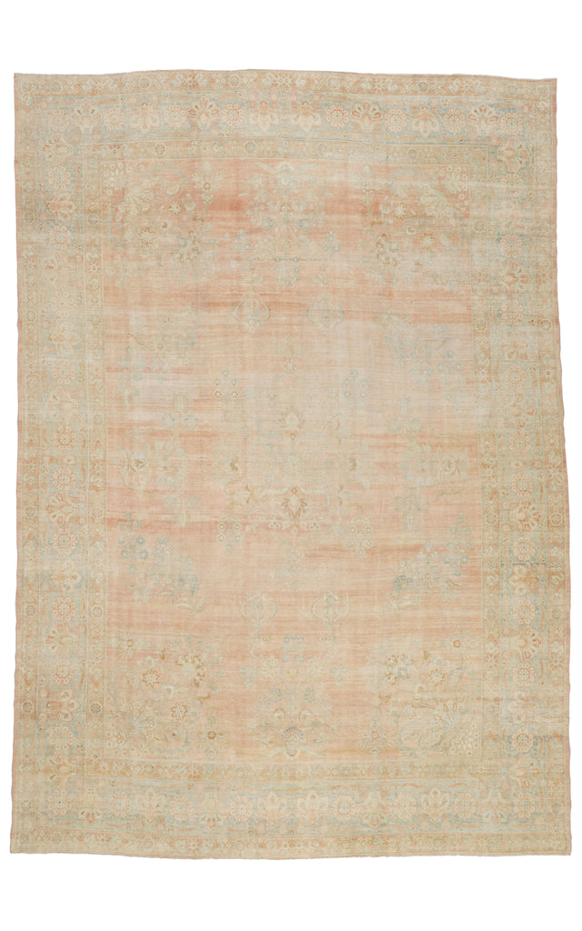 9 x 12 - Rust Antique Persian Kerman Rug - 76890