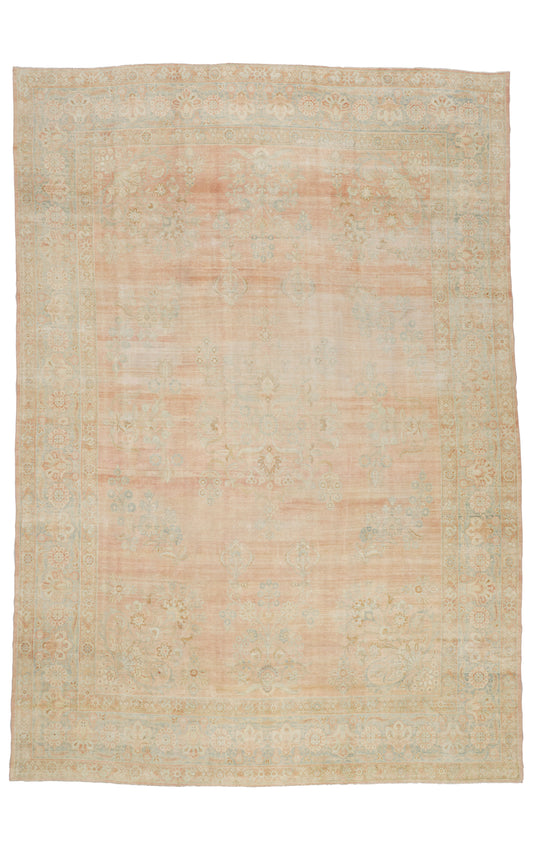 9 x 12 - Rust Antique Persian Kerman Rug - 76890
