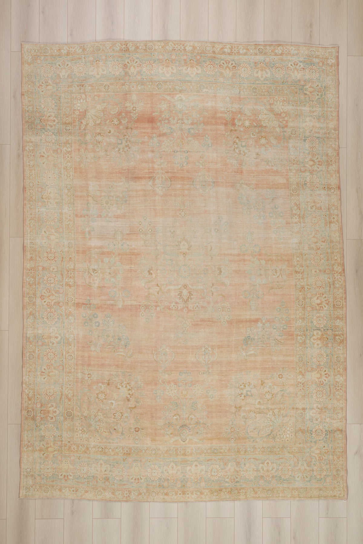 9 x 12 - Rust Antique Persian Kerman Rug - 76890