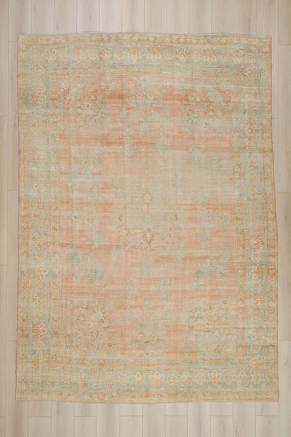 9 x 12 - Rust Antique Persian Kerman Rug - 76890