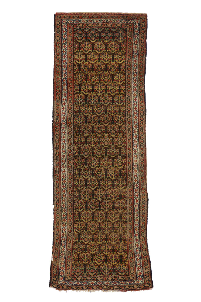 4 x 10 - Brown Antique Persian Malayer Rug - 76957