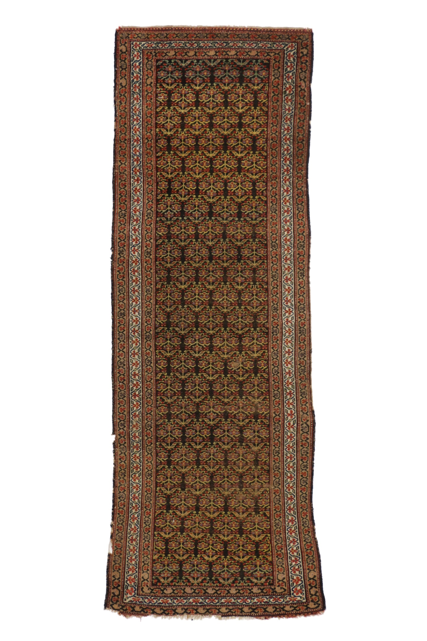 4 x 10 - Brown Antique Persian Malayer Rug - 76957