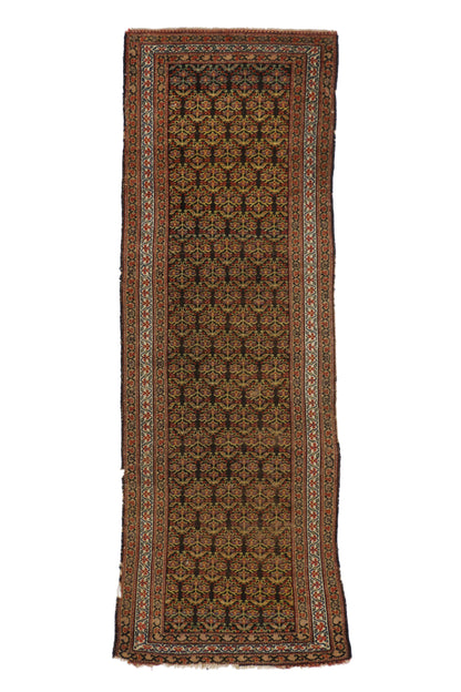 4 x 10 - Brown Antique Persian Malayer Rug - 76957