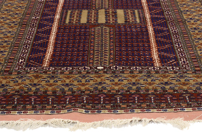 4 x 5 - Red Vintage Afghani Afghan Rug - 76995