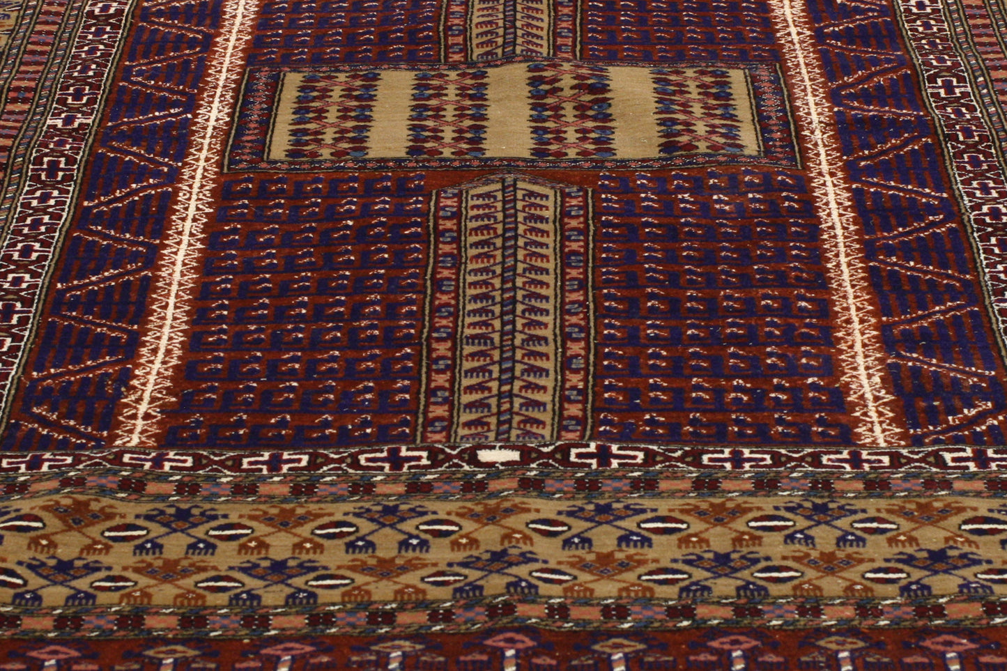 4 x 5 - Red Vintage Afghani Afghan Rug - 76995