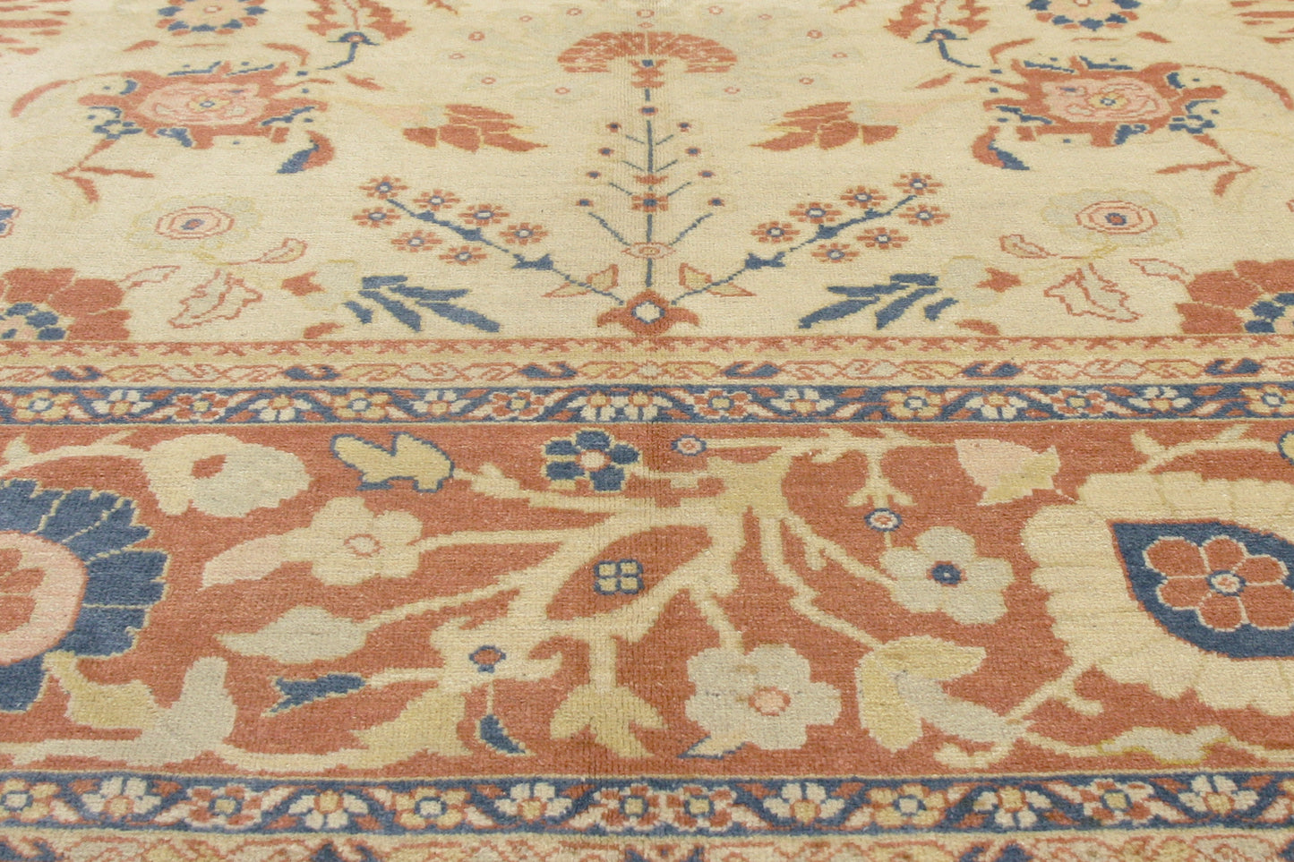 10 x 13 - Rust Vintage Persian Mahal Rug - 77114