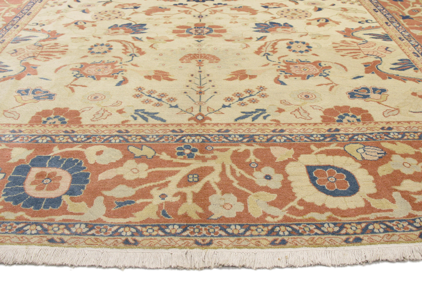 10 x 13 - Rust Vintage Persian Mahal Rug - 77114