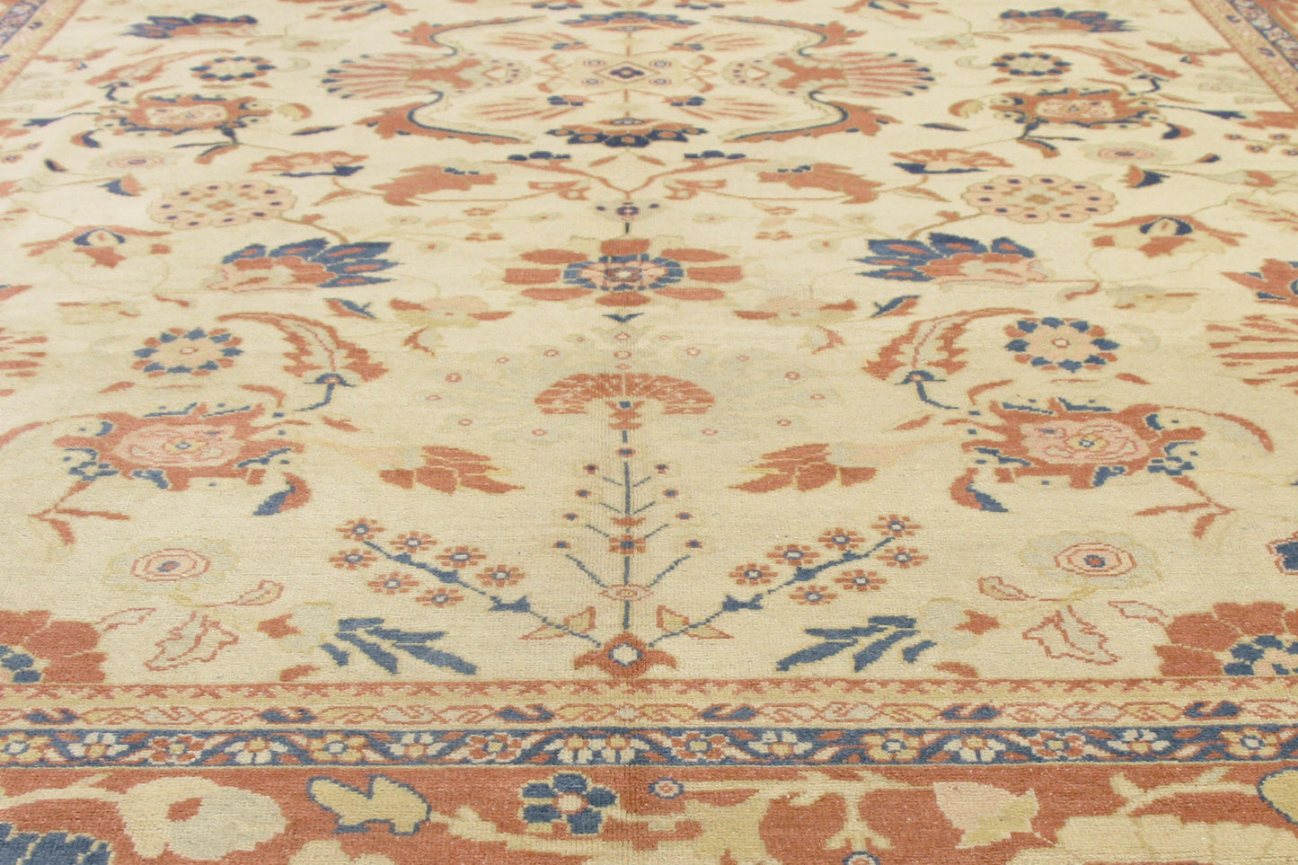 10 x 13 - Rust Vintage Persian Mahal Rug - 77114