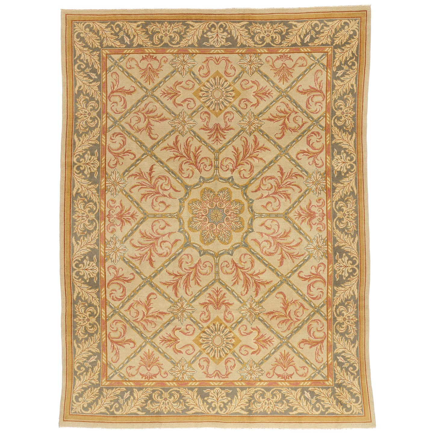 9 x 12 - Vintage Turkish Oushak Rug - 77116