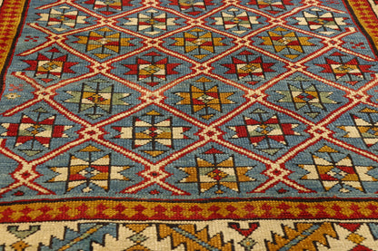 3 x 4 - Blue Antique Caucasian Shirvan Rug - 77146
