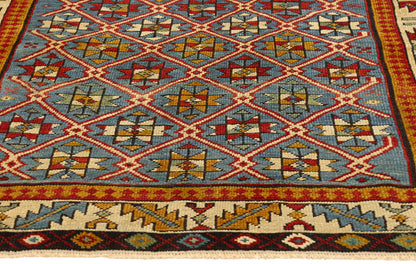 3 x 4 - Blue Antique Caucasian Shirvan Rug - 77146