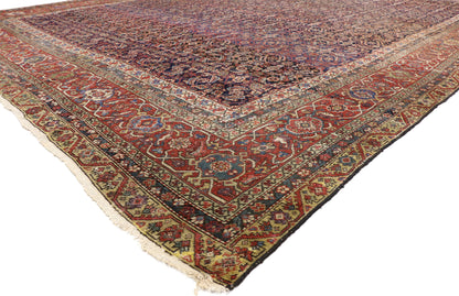 12 x 16 - Blue Antique Persian Farahan Rug - 77207