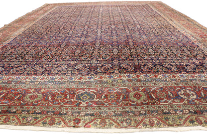 12 x 16 - Blue Antique Persian Farahan Rug - 77207