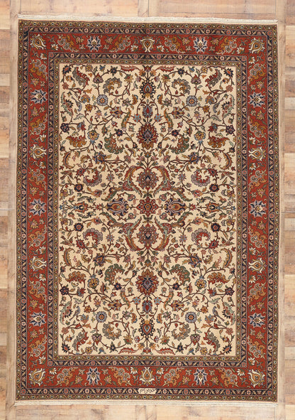 8 x 12 - Antique Persian Heriz Rug - 76844