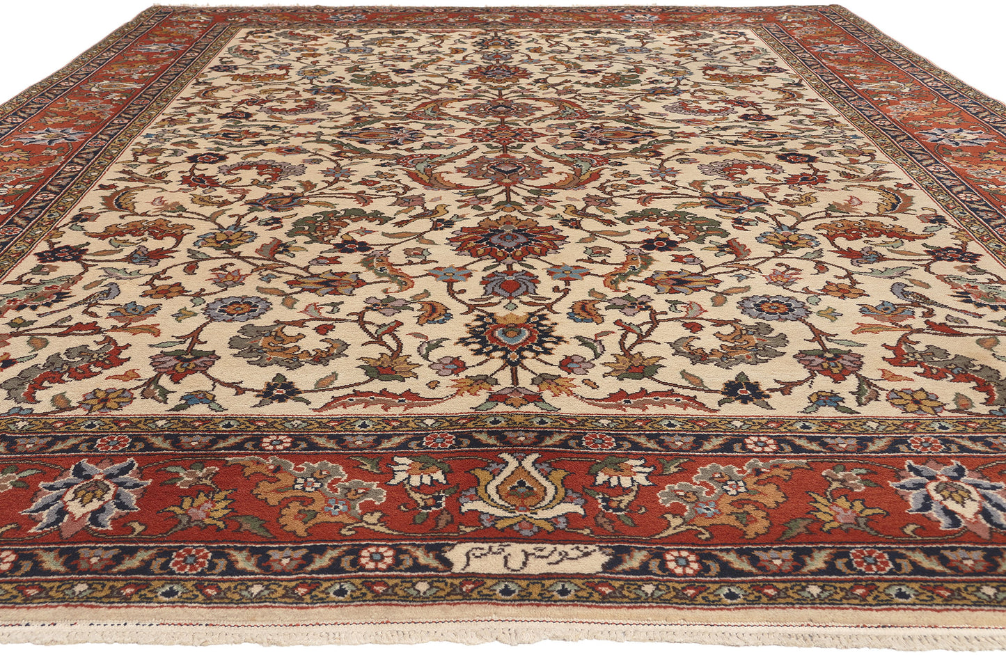 8 x 12 - Antique Persian Heriz Rug - 76844