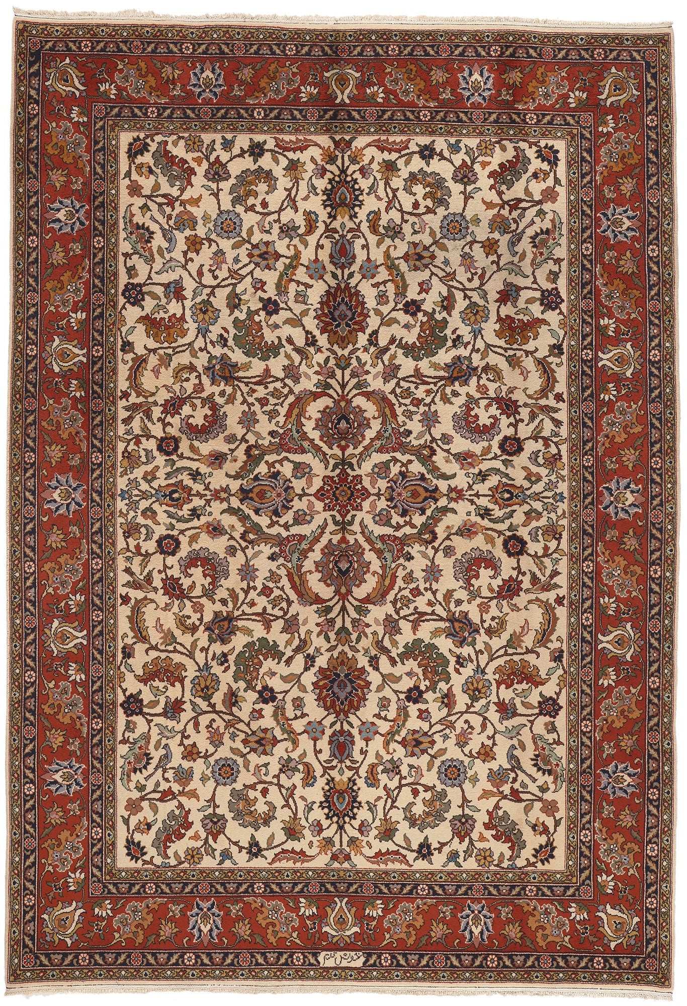 8 x 12 - Antique Persian Heriz Rug - 76844