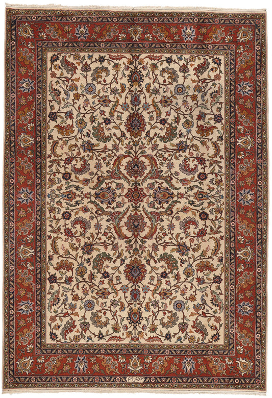 8 x 12 - Antique Persian Heriz Rug - 76844
