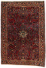 4 x 5 - Red Antique Persian Sarouk Rug - 77235