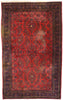11 x 17 - Red Antique Persian Kashan Rug - 77370
