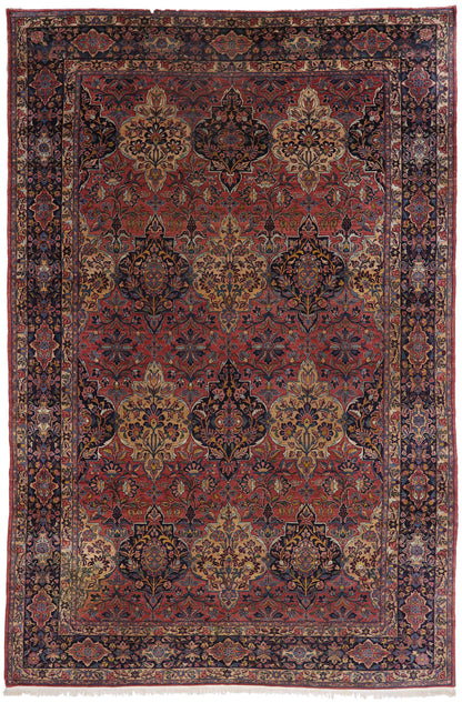 12 x 17 - Red Antique Persian Lilihan Rug - 77565