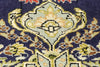 2 x 2 - Navy Blue Vintage Persian Kerman Rug - 77578