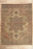 10 x 13 - Beige Antique Persian Kerman Rug - 77627
