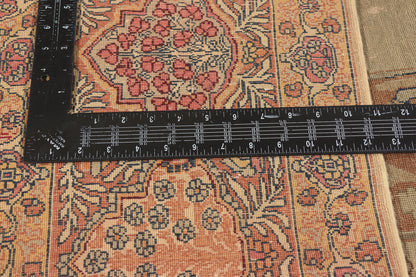 10 x 13 - Beige Antique Persian Kerman Rug - 77627