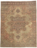 10 x 13 - Beige Antique Persian Kerman Rug - 77627