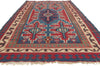 6 x 9 - Blue Vintage Persian Shiraz Rug - 77646