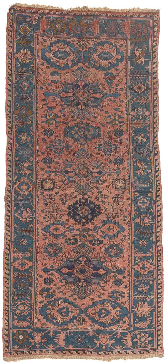 5 x 11 - Pink Vintage Persian Soumak Rug - 77647