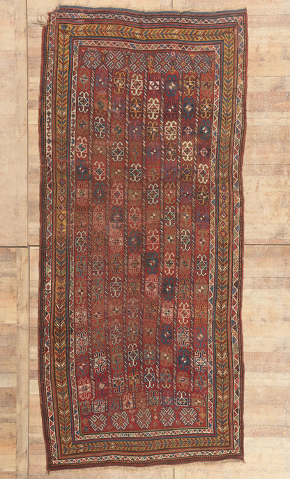 6 x 13 - Red Antique Afghani Bashir Rug - 78010
