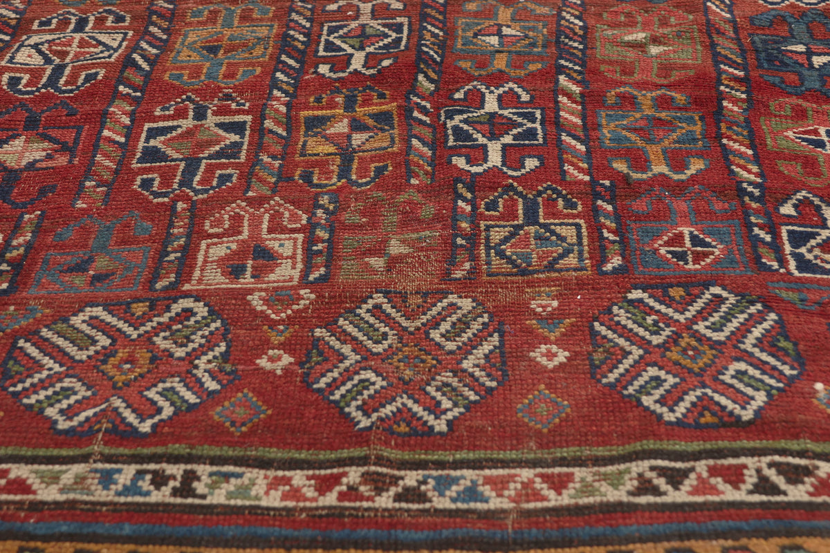 6 x 13 - Red Antique Afghani Bashir Rug - 78010