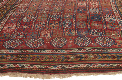 6 x 13 - Red Antique Afghani Bashir Rug - 78010