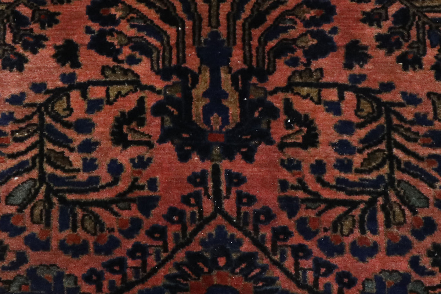 4 x 7 - Rust Antique Persian Sarouk Rug - 78029