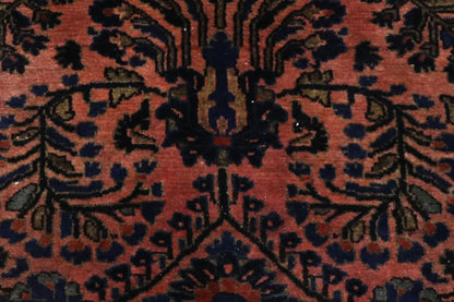 4 x 7 - Rust Antique Persian Sarouk Rug - 78029