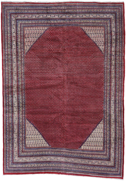 12 x 16 - Red Vintage Persian Sarouk Rug - 78064
