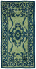 3 x 5 Vintage Green Swedish Pile Rug 78111