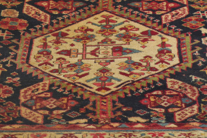 3 x 9 - Navy Blue Antique Persian Northwest Rug - 78195