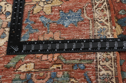 11 x 15 - Red Antique Persian Bakshaish Rug - 78290