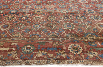 11 x 15 - Red Antique Persian Bakshaish Rug - 78290