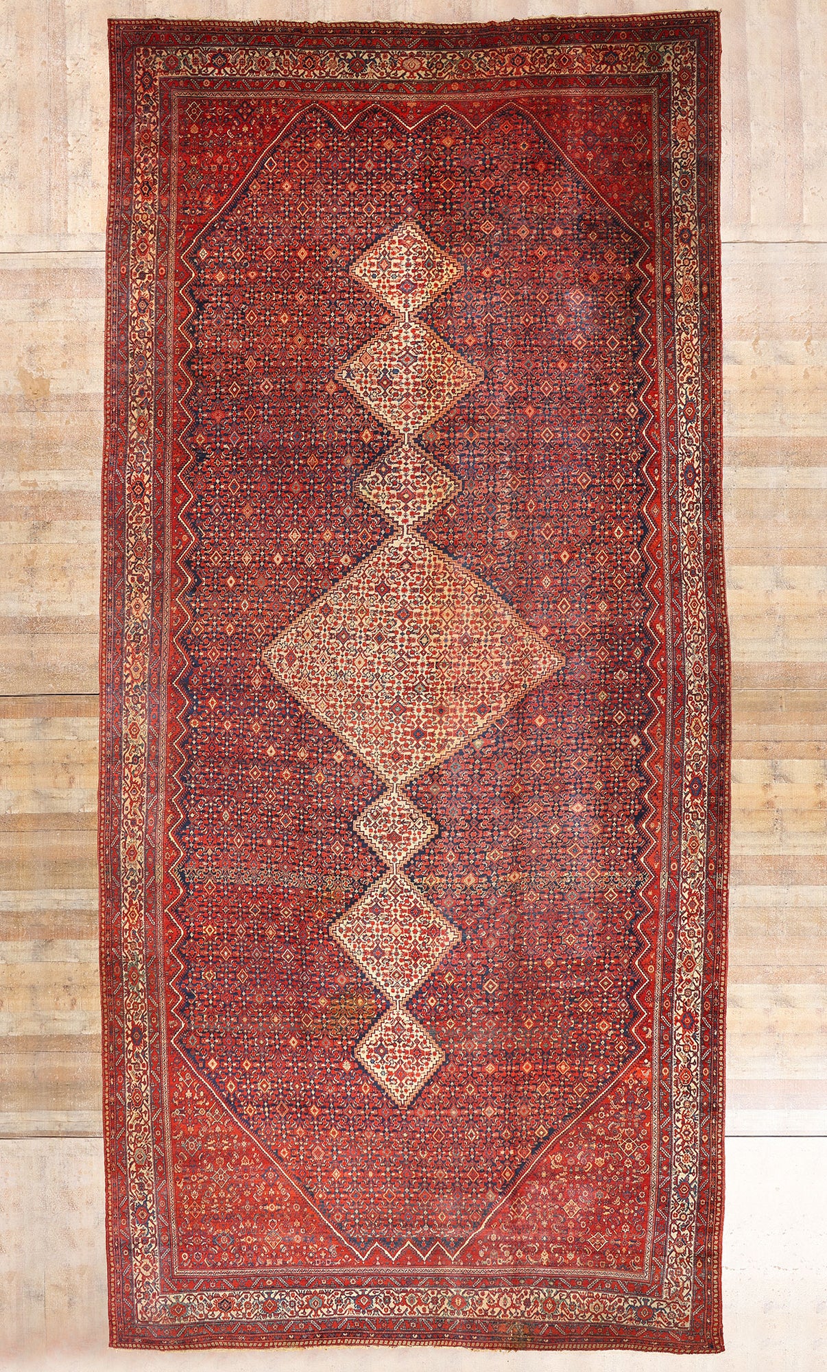 4 x 29 Red Antique Persian Malayer Rug 78324