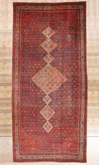 4 x 29 Red Antique Persian Malayer Rug 78324