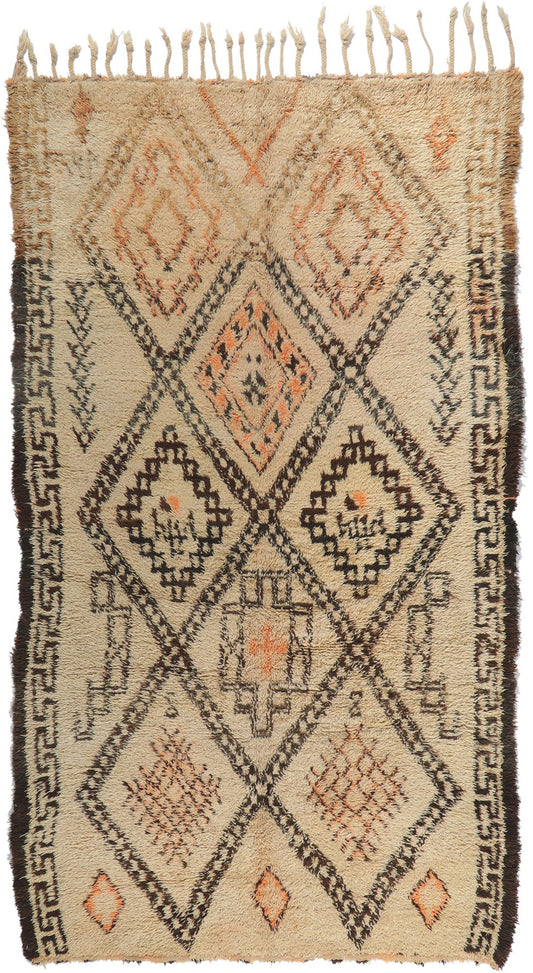 7 x 13 - Beige Vintage Moroccan Rug - 78365